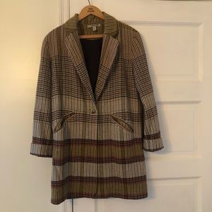 Zara plaid overcoat